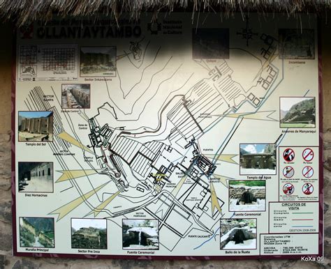 Ollantaytambo Ruins Map | Map of the Inka ruins at ollantayt… | Flickr