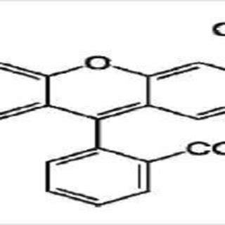 Molecular structure of Rhodamine B dye molecule | Download Scientific ...