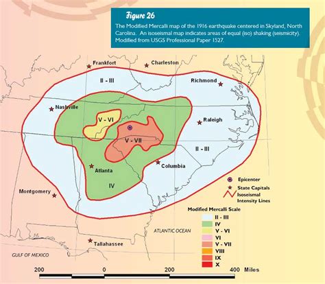 Mercalli Scale Map