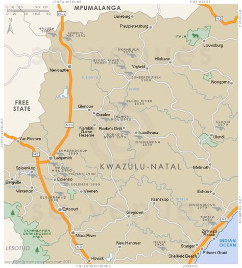 Kzn Districts Map