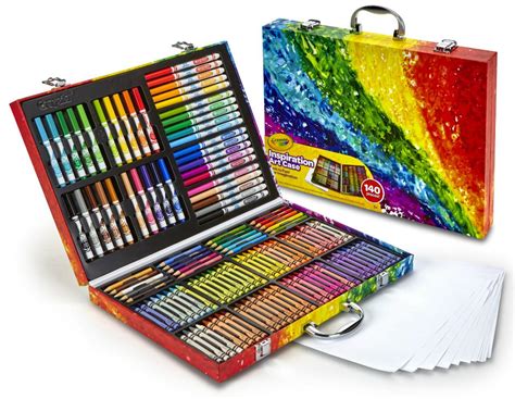 Crayola Inspiration Art Case (140 Pieces) with Crayons, Art Tools, Colored Pencils, Washable ...