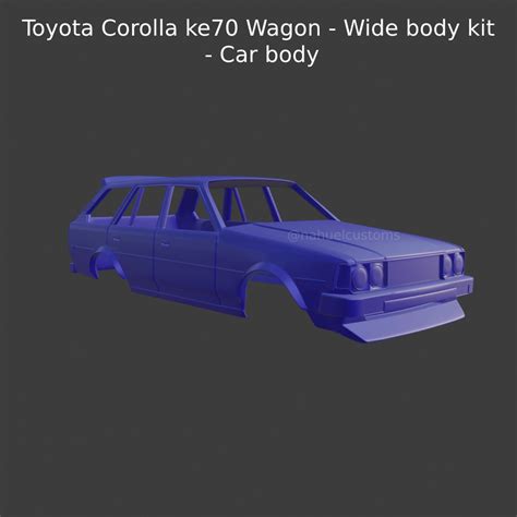 STL-Datei Toyota Corolla ke70 Wagon - Wide body body kit - Car body・3D ...