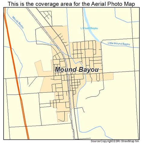 Aerial Photography Map of Mound Bayou, MS Mississippi