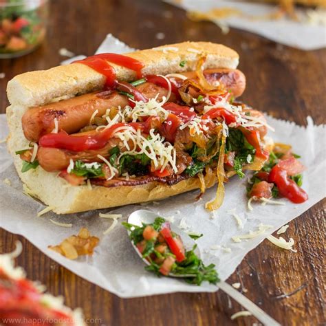 Homemade Gourmet Hot Dog Recipe - HappyFoods Tube