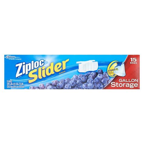 Amazon.com: Ziploc Slider Storage Bags Gallon 15 ct (Pack Of 3): Health & Personal Care