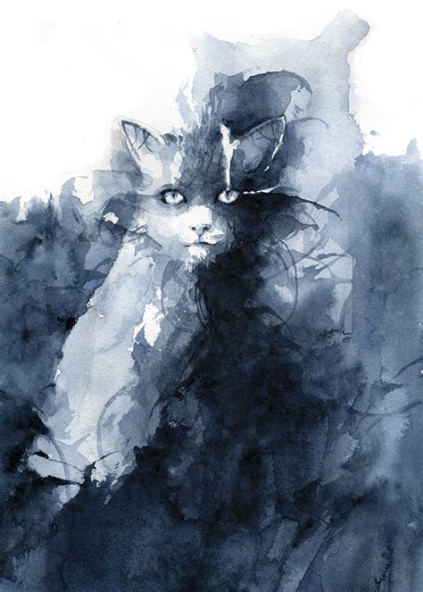 A blue cat by Daniele-Serra on DeviantArt