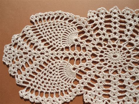 Oval Crochet Doily New Hand Crocheted Doilies Ecru Doily - Etsy