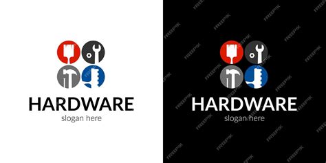 Premium Vector | Original hardware logo vector illustration