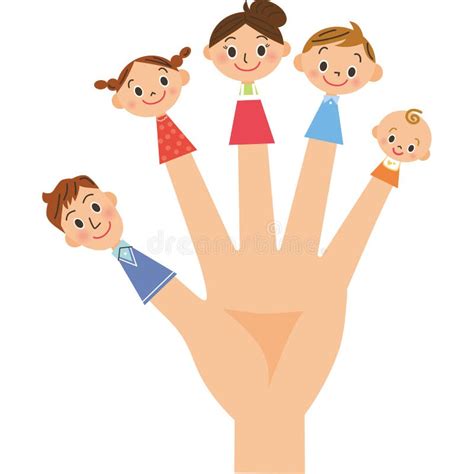 Fingers Family stock illustration. Illustration of five - 45368531