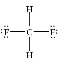 Draw the Lewis structure for CH2F2. How many bonds are around the ...