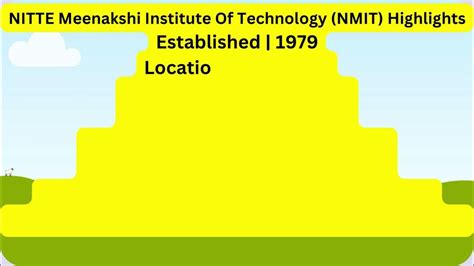 7707055155@Nitte Meenakshi Institute of Technology (NMIT) Bangalore : Courses, Fees, Admission ...