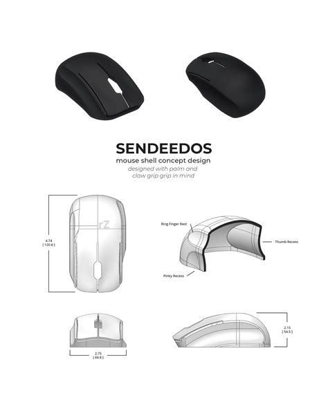 Mouse Shell Design Exercise (Sendeedos) : r/MouseReview