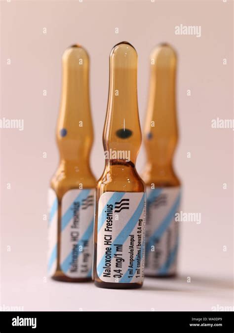 Naloxone Ampoules , Opioid antagonist medication Stock Photo - Alamy