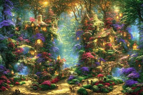 fairy tale forest painted by Thomas Kinkade | Stable Diffusion | OpenArt