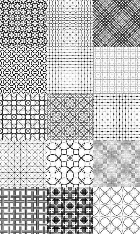 90+ Vector grid patterns - black and white pattern background collection (EPS + JPG) | Geometric ...