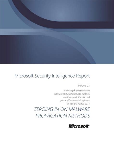 Microsoft Security Intelligence Report