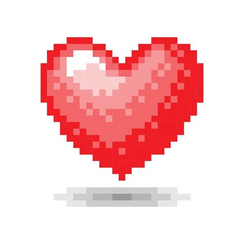 Heart pixel concept. Vector illustration 2243793 Vector Art at Vecteezy