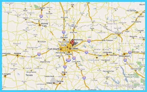 Map of Garland Texas - TravelsMaps.Com