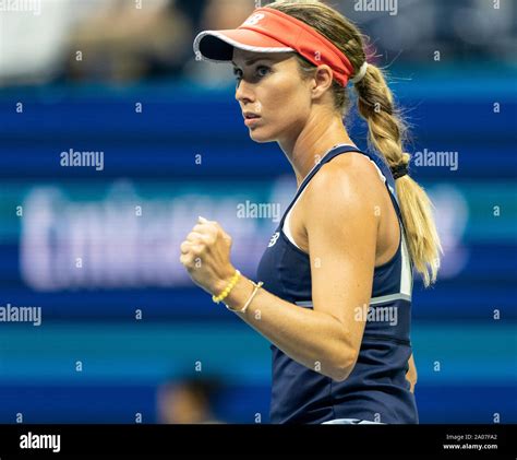 New York, NY - August 29, 2019: Danielle Collins (USA) in action during ...