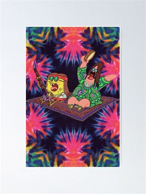 Spongebob Hippie Poster by efish1231 | Hippie room decor, Hippie bedroom decor, Hippie posters