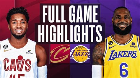 CAVALIERS at LAKERS | NBA FULL GAME HIGHLIGHTS | November 6, 2022 - YouTube