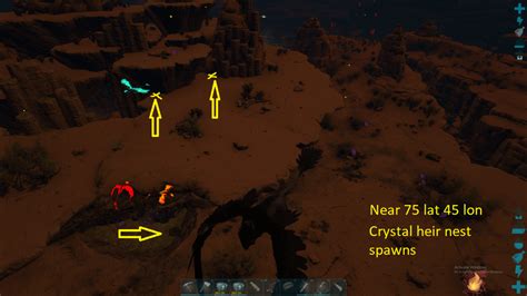 Crystal Heir Wyvern Nest spawns: Crystal Isles Map : ARK