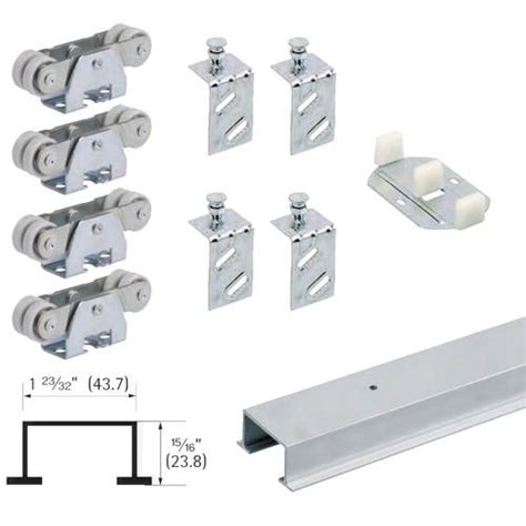 Hettich 48-in Bi-Pass Door Sliding Closet Door Track Kit in the Sliding ...