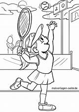 Coloring Pages Tennis Table Ping Print Pong Sketch Page sketch template