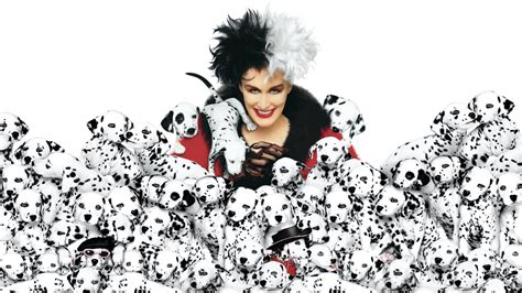 Download 101 Dalmatians Cruella Surrounded By Puppies Wallpaper ...