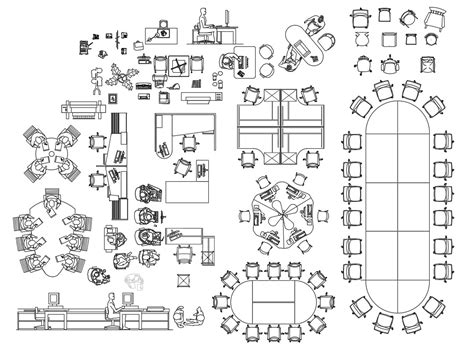 23+ Inspirasi Baru Office Furniture CAD Blocks