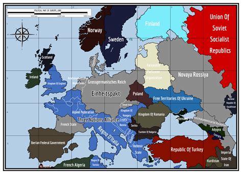 Map of Europe based on my Aoh2 tno mod playthrough : r/imaginarymapscj