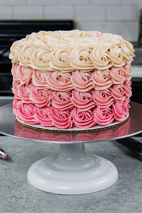 10+ Rosette Cake Ombre - ShammsDesire