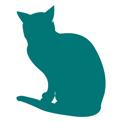 Sitting Cat Silhouette PNG & SVG Design For T-Shirts