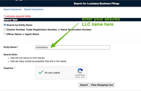 Louisiana Business Name Search (LLC lookup) - 2024 Guide