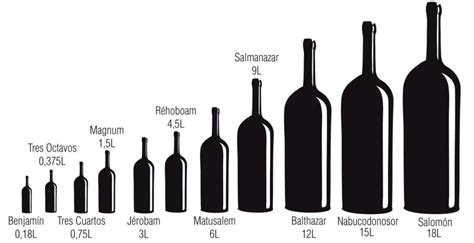 Tipos de botellas de vino | Tamaño de las botellas de vino