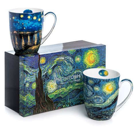 Van Gogh set of 4 Mugs | McIntosh Mugs