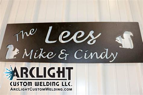 Custom Metal Driveway Sign