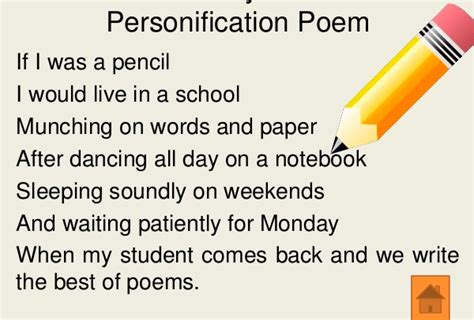 Personification Examples Poems