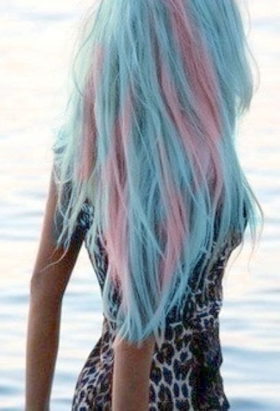 Pink and blue cotton candy hair look! #cool #pretty … | Cotton candy ...