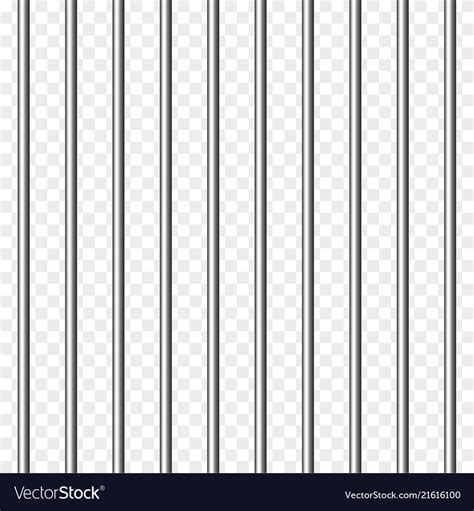 Prison bars isolated on transparent Royalty Free Vector