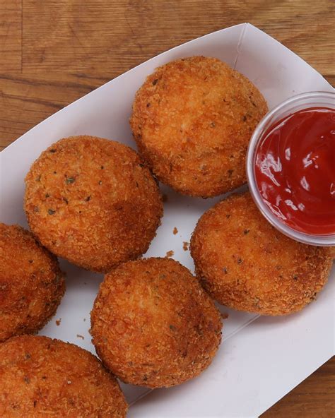 Cheesy Chicken Nuggets Recipe by Tasty | Recipe | Cheese stuffed ...