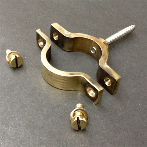 Wall Mount Pipe Clips For 28mm Diameter Pipe Solid Brass