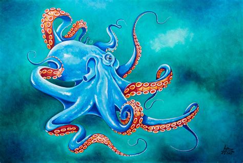 Colorful Octopus Painting at PaintingValley.com | Explore collection of ...