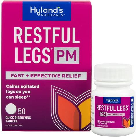 Hyland's Naturals Restful Legs Nighttime PM Tablets 50 Ct | Restless ...