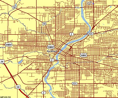 City Map of Rockford