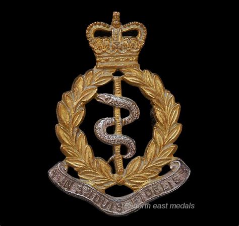 RAMC Royal Army Medical Corps Officers Cap Badge – British Badges and Medals