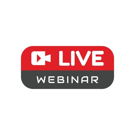 Live webinar button with microphone icon vector illustration 2513519 Vector Art at Vecteezy