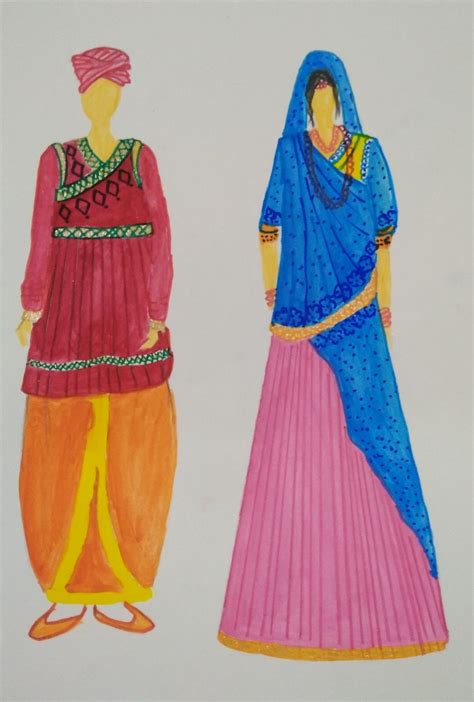 Gujarat traditional dress | Traditional dresses, Dress sketches, Dress