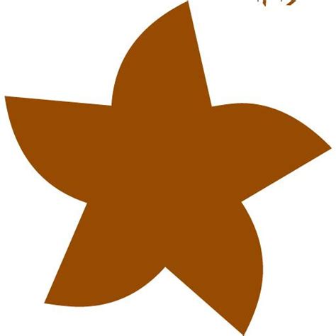 Brown star 21 icon - Free brown star icons