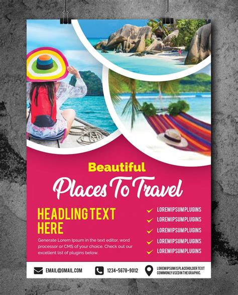 Travel Flyer Vector Art, Icons, and Graphics for Free Download